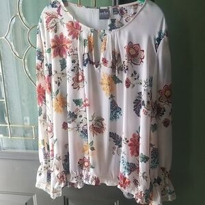 New York And Company Floral Print Women's Top - Multicolor